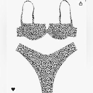Cheetah Print Bikini Swimsuit
